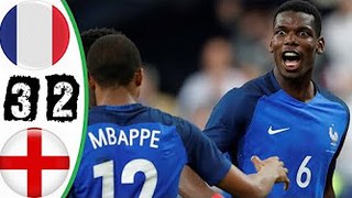 All Goals & highlights HD - France 3-2 England 13.06.2017 HD