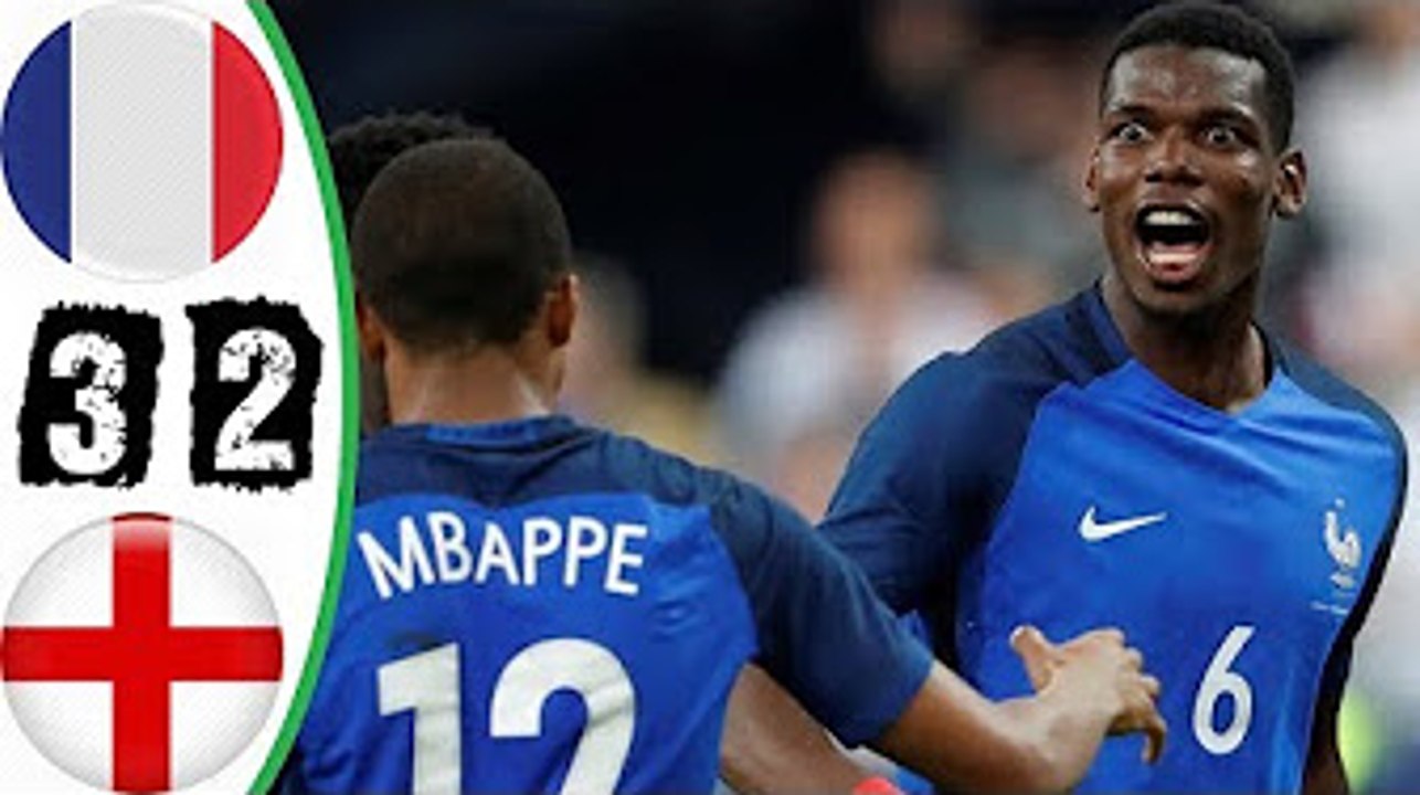 All Goals & highlights HD - France 3-2 England 13.06.2017 HD