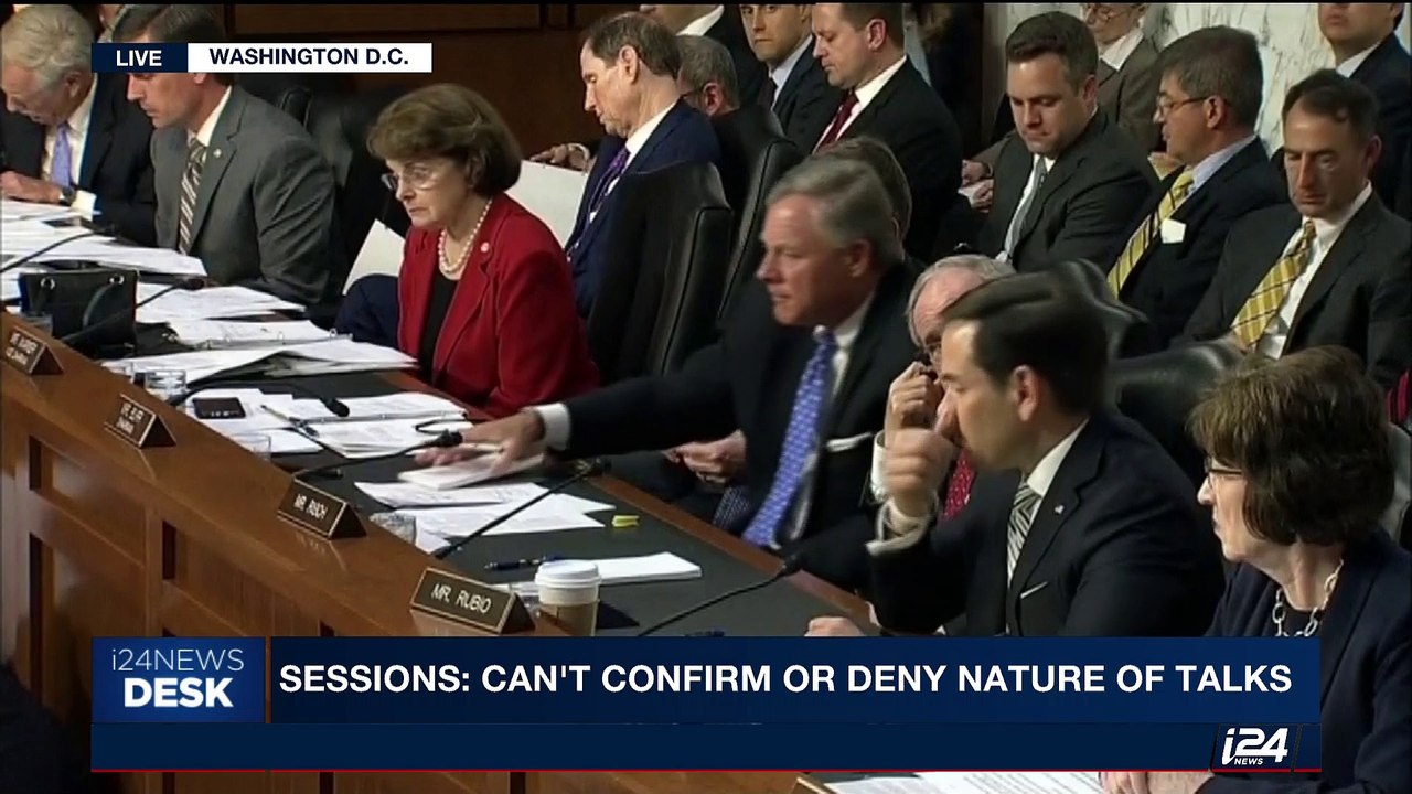 i24NEWS DESK | Sessions testifies before senate intel committee | Tuesday, June 13th 2017
