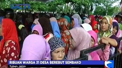 Ribuan Warga Tuban Serbu Pasar Murah Ramadan