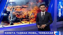 Tabrak Mobil, KA Walahar Ekspres Terbakar di Senen