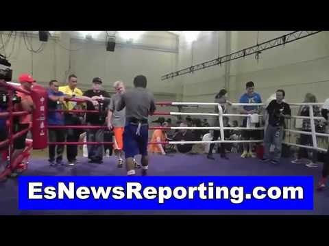 faster hands manny pacquiao or chris algieri - esnews boxing