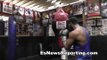 fred jenkins jr and jesse hard working out  - esnews boxing
