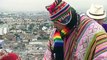 Indígenas peruanos hacen un impresionante ritual por la paz del mundo