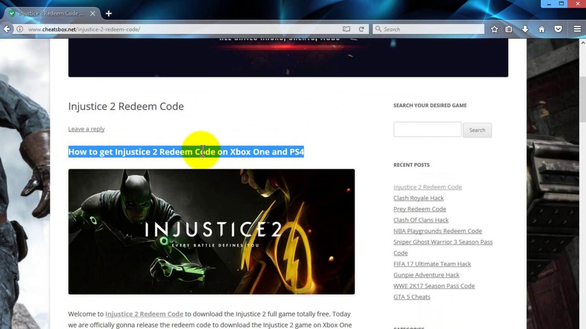 Injustice 2 Redeem Codes Giveaway - Xbox One, PS4 - video Dailymotion