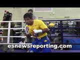 Full Intense Manny Pacquiao Workout - esnews boxing pacquiao vs algieri