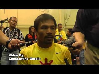Manny Pacquiao On Floyd Mayweather Making Fun On Him  - esnews boxing