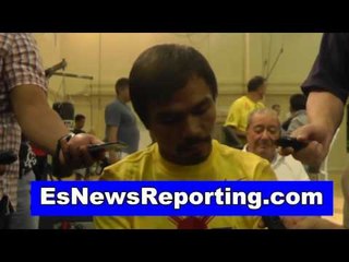 manny pacquiao full interview talks floyd mayweather will they fight? EsNews boxing