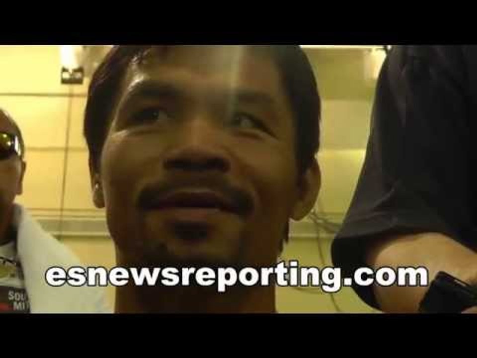 Manny Pacquiao on Fighting Canelo Alvarez - esnews boxing