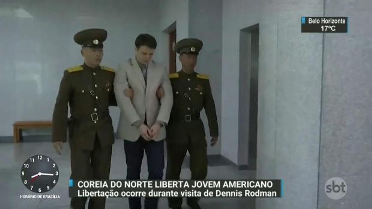 Coreia do Norte libera estudante americano condenado a trabalhos forçados
