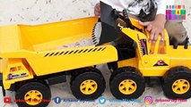 Construction Vehicles for Kids - Front Loader Dump Truck Game in Sand
