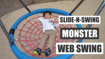 Swing N Slide Monster Web Swing | Rope Swing for Kids in Royal Park Nature Playground