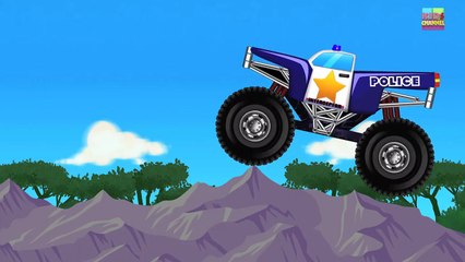 Monster Trucks _ Police Monster Truck _ Police car chase-swTDWq