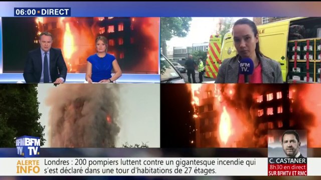 Un incendie ravage un tour d'habitation de Londres