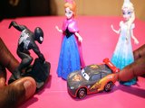 Toy LIGHTENING MCQUEEN & SPIDERMAN HAVE A FALL OUT   ELSA ANNA DISNEY FROZEN MARVEL CARS 3