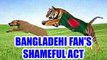 ICC Champions trophy: Bangladeshi fan insults Indian flag ahead of semi-final vs India | Oneindia News