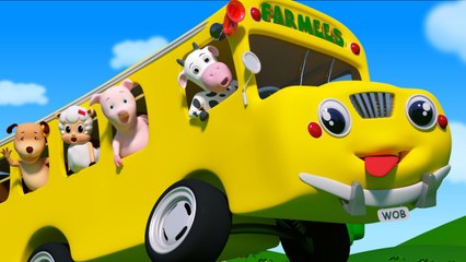 Wheels On The Bus - Nursery Rhymes For Toddlers - Preschool