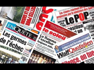 Revue de presse du 28 mars-17 sur WalfTV
