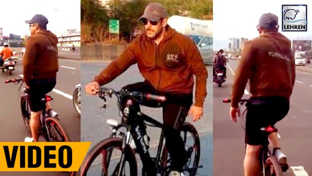 Salman Khan Performs Bicycle STUNTS On Western Express Highway Of Mumbai