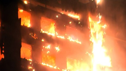 Huge fire engulfs tower block in west London