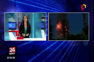 Incendio consume complejo residencial en Londres