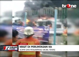 Evakuasi Korban Tabrakan Mobil-Kereta Berlangsung Dramatis