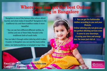 Best Online Tailoring in Bangalore