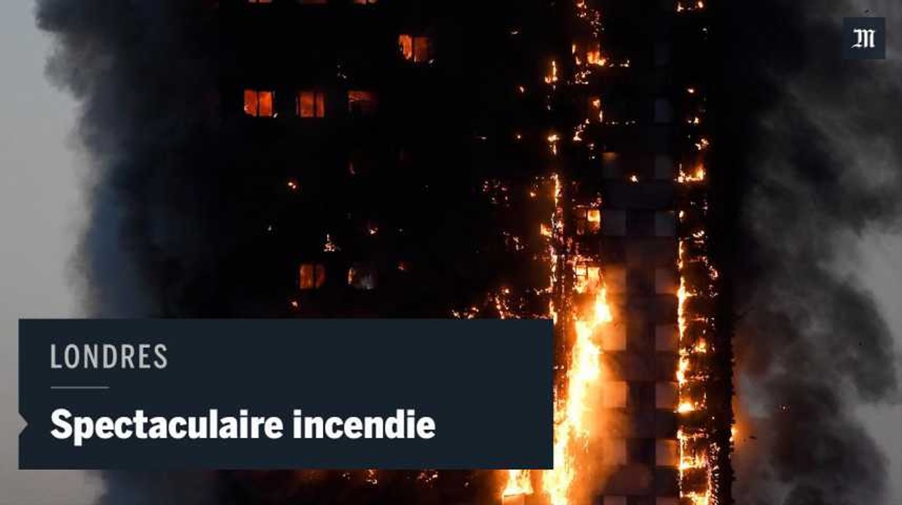 Incendie à Londres : un immeuble de 27 étages par en fumée