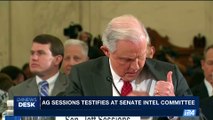 i24NEWS DESK |Sessions blasts Russia claims as detestable lie | Wednesday, June 14th 2017