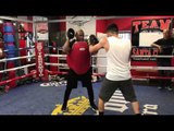 leo santa cruz killing the mitts - esnews boxing