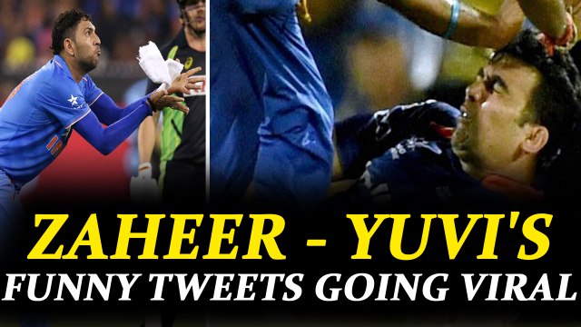 ICC Champions Trophy : Yuvraj Singh is curious why Zaheer Khan is twitting so much | Oneindia News