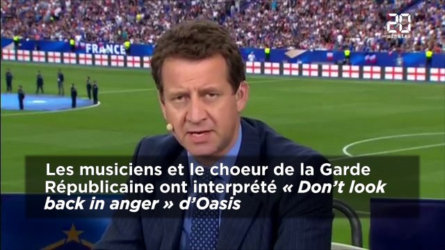 France-Angleterre: Un membre de la Garde républicaine joue Don't Look Back in Anger de Oasis