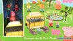 Peppa Pig Camping Car et Parc de Loisirs Aire de Jeux Balançoire et Canards