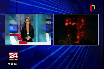 Incendio consume complejo residencial en Londres