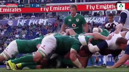 La mêlée irlandaise emporte celle des USA pour l'essai
