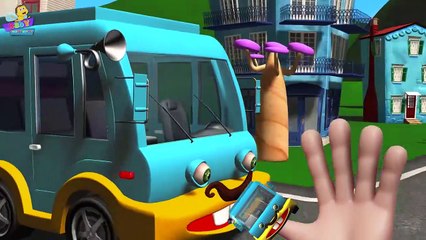 Fun Finger Family Songs for Kids 🚍 | Catchy Bus Family Song
