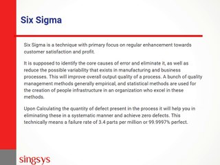 Six Sigma: Practice Quality to Boost Business Output