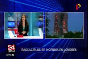 Incendio consume complejo residencial en Londres