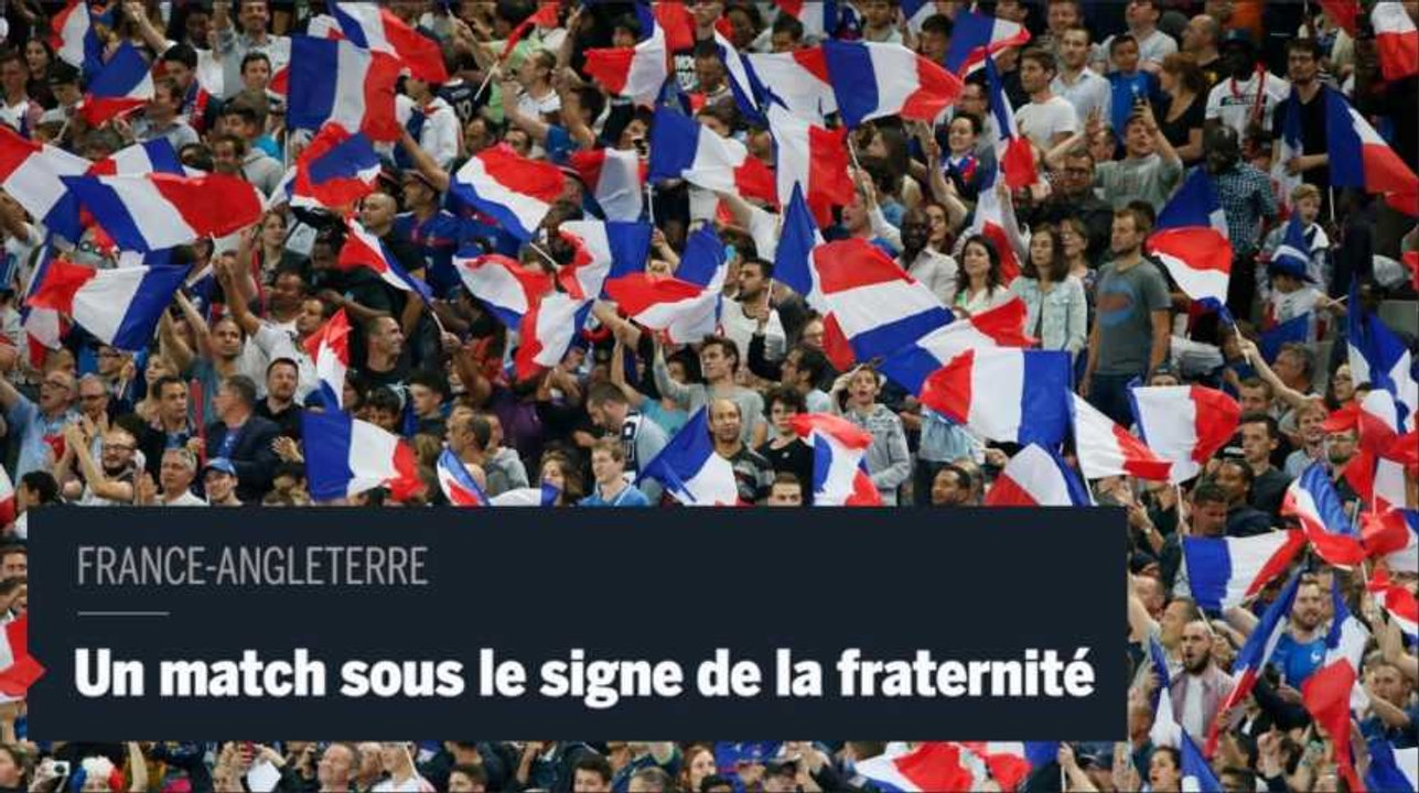Démonstrations de fraterntié lors du match France-Angleterre