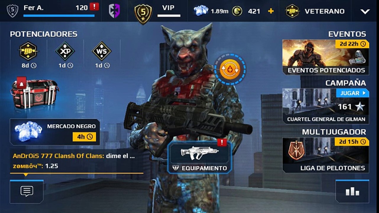 MC5 QUE ES & COMO SUBIR VIP SIN PAGAR- Modern Combat 5- Blackout