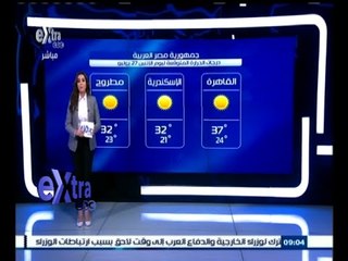 #غرفة_الأخبار | حالة الطقس ودرجات الحرارة ليوم‫ 27 يوليو 2015