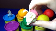 7 Playdoh Surprise EGGS, 7 Surprise Toys, Smurfs Toys