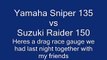 494.Sniper Rextor CDI T135 vs Raider Stock CDI open muffler