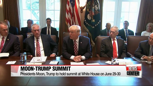 Presidents Moon, Trump to hold summit at White House on June 29-30