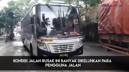 Waspada! Jalan Berlubang Mendominasi Pemudik yang Melintasi Wilayah Sragen