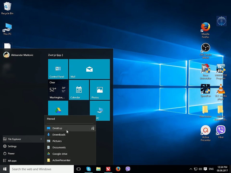 Windows 10 - tutorial for absolute beginners part 3 - Windows 10 tutorijal za apsolutne pocetnike 3. dio.