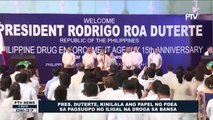Pangulong Duterte, kinilala ang papel ng PDEA sa pagsugpo ng iligal na droga sa bansa