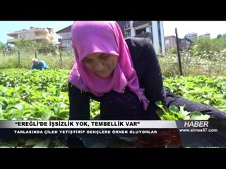 Hiçbir maddi beklentisi yok... Bakın neden çilek üretiyor?