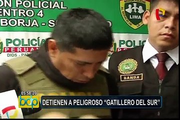 PNP detiene a peligroso ‘Gatillero del Sur’ implicado en asalto a casa de cambios