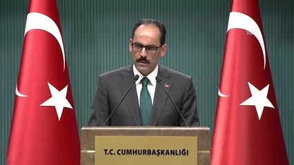 Kalın: "Abd'nin Bir Terör Örgütüne Bu Kadar Güvenmesini Anlamakta Zorlanıyoruz"